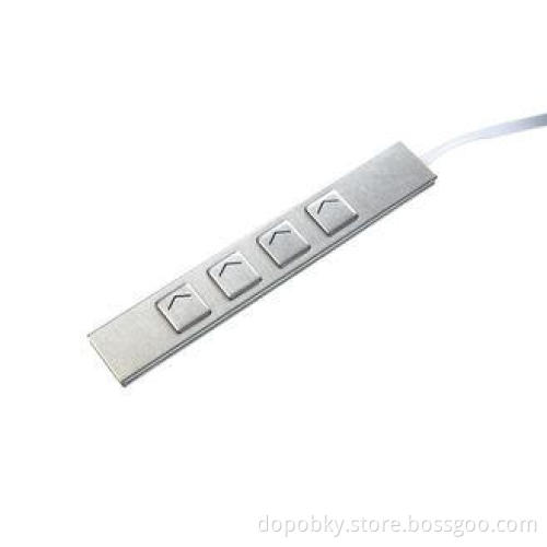 Rugged Vandalproof ATM Parts , Metal Numeric Keypad For Kio